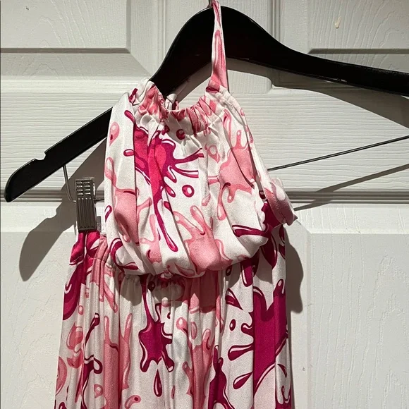 Moschino Pink and White Floral Maxi Dress - Picture 3 of 7